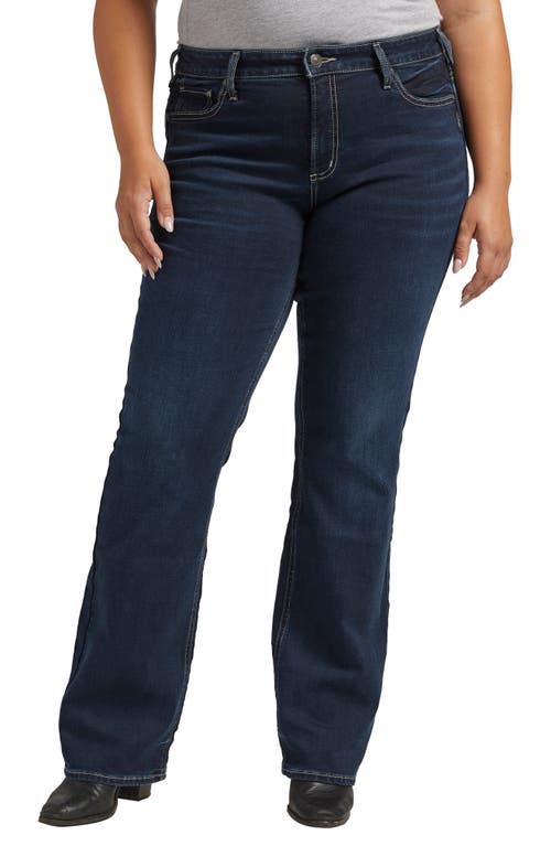 Silver Jeans Co. Suki Mid Rise Bootcut Jeans in Indigo at Nordstrom, Size 14W 35
