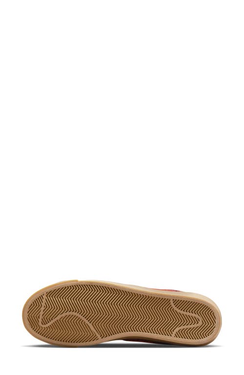 Nike Blazer Low '77 Sneaker In Team Red/orange/brown