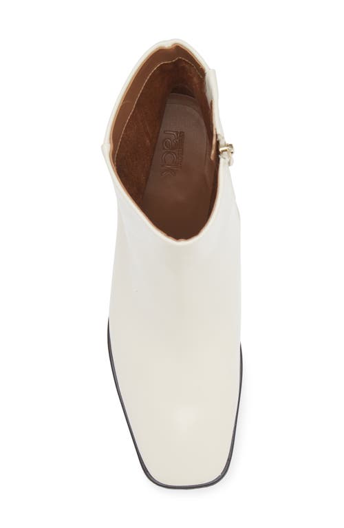 Nordstrom Rack Normandy Block Heel Bootie In Ivory Vanilla