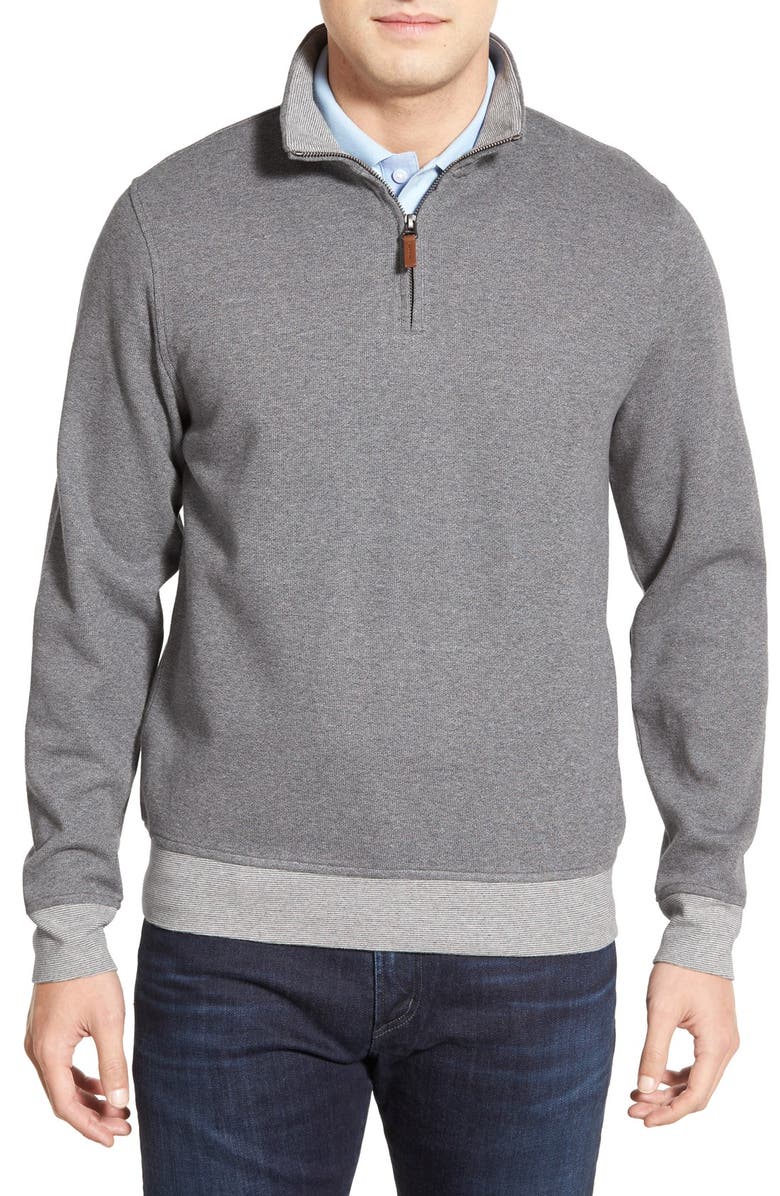 Nordstrom Men's Shop Regular Fit Quarter Zip Cotton Sweater | Nordstrom
