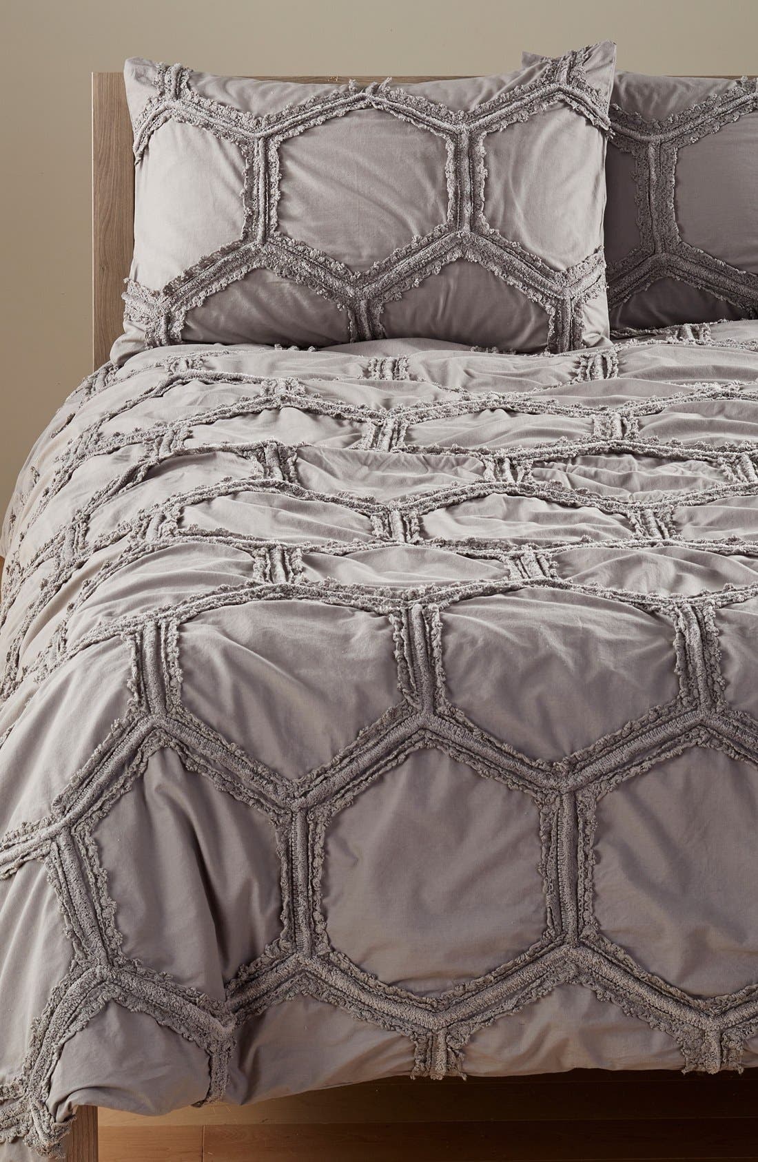 Nordstrom At Home Tufted Lace Honeycomb Duvet Cover Nordstrom