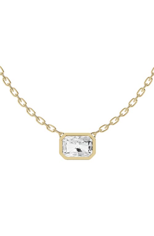 Jennifer Fisher 18K Gold Radiant Sol Lab Created Diamond Pendant Necklace in D1.50Ct - 18K Yellow Gold at Nordstrom