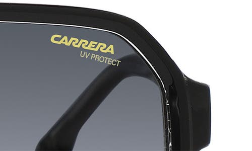 Carrera Eyewear Victory 60mm Gradient Square Sunglasses In Black Crystal/dark Grey Sf