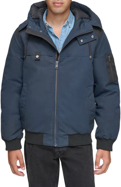 Andrew Marc Wolmar Waxed Insulated Jacket Ink at Nordstrom,