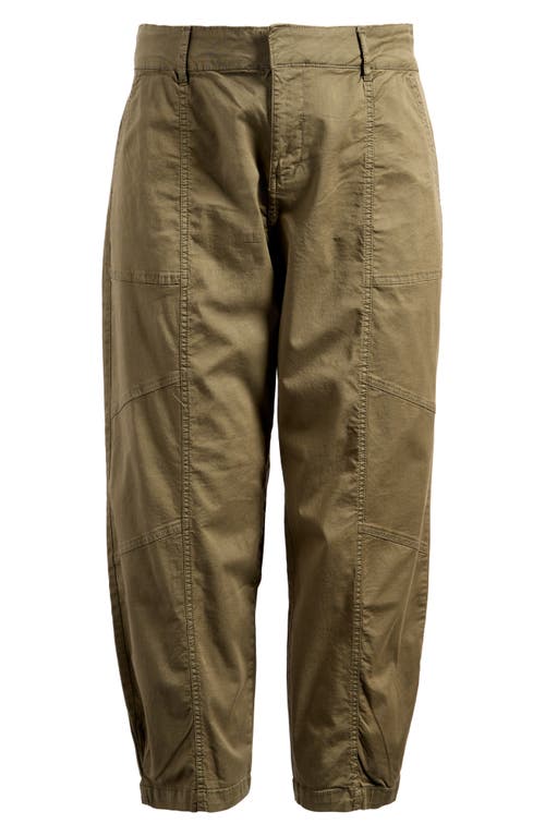 Shop Sanctuary Sahara Tapered Stretch Cotton Utility Pants In Burnt Olive