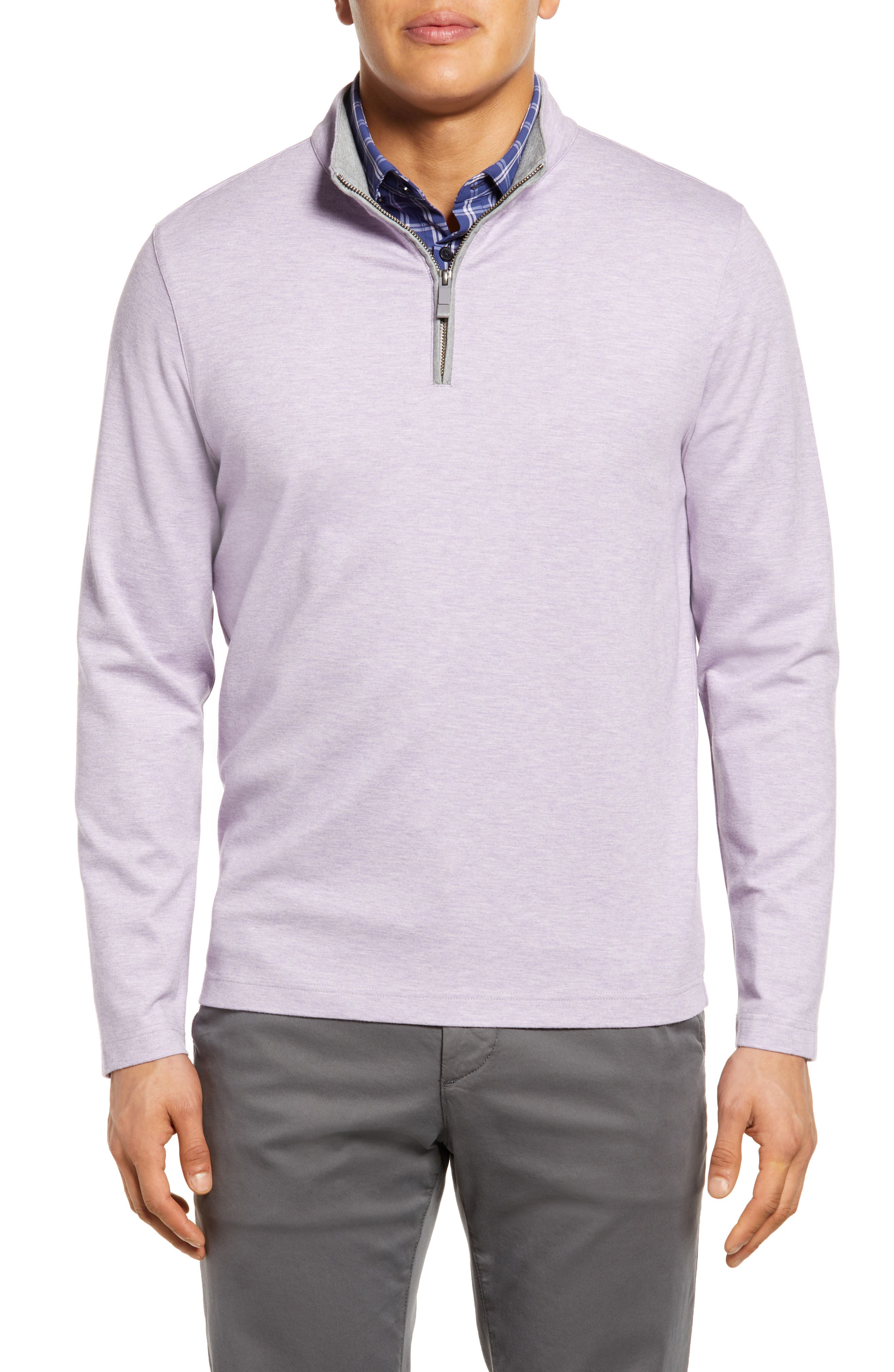 Purple Quarter-Zip Sweatshirts for Men 