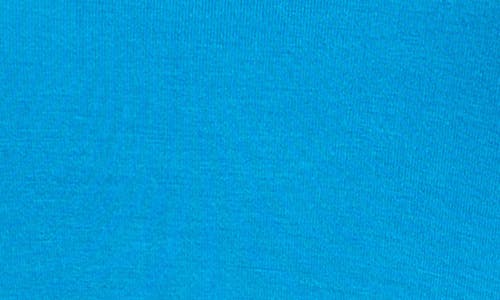 24seven Comfort Apparel Elbow Sleeve Swing Tunic Top In Turquoise
