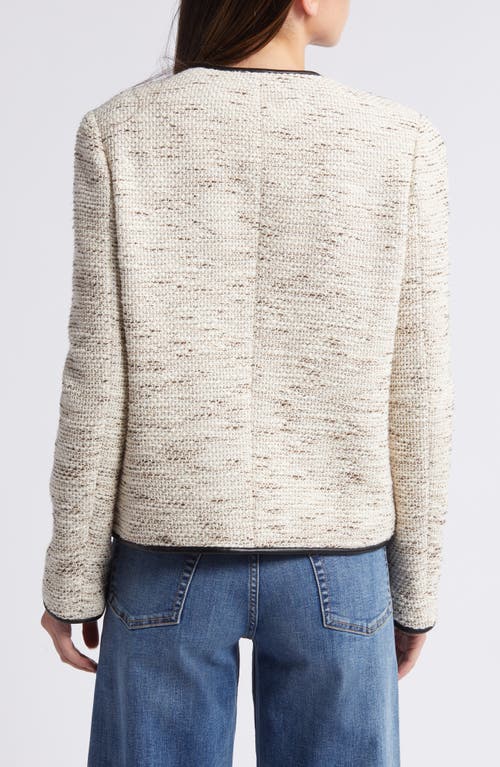 Shop Rag & Bone Mirabelle Cotton Blend Tweed Jacket In Ivory