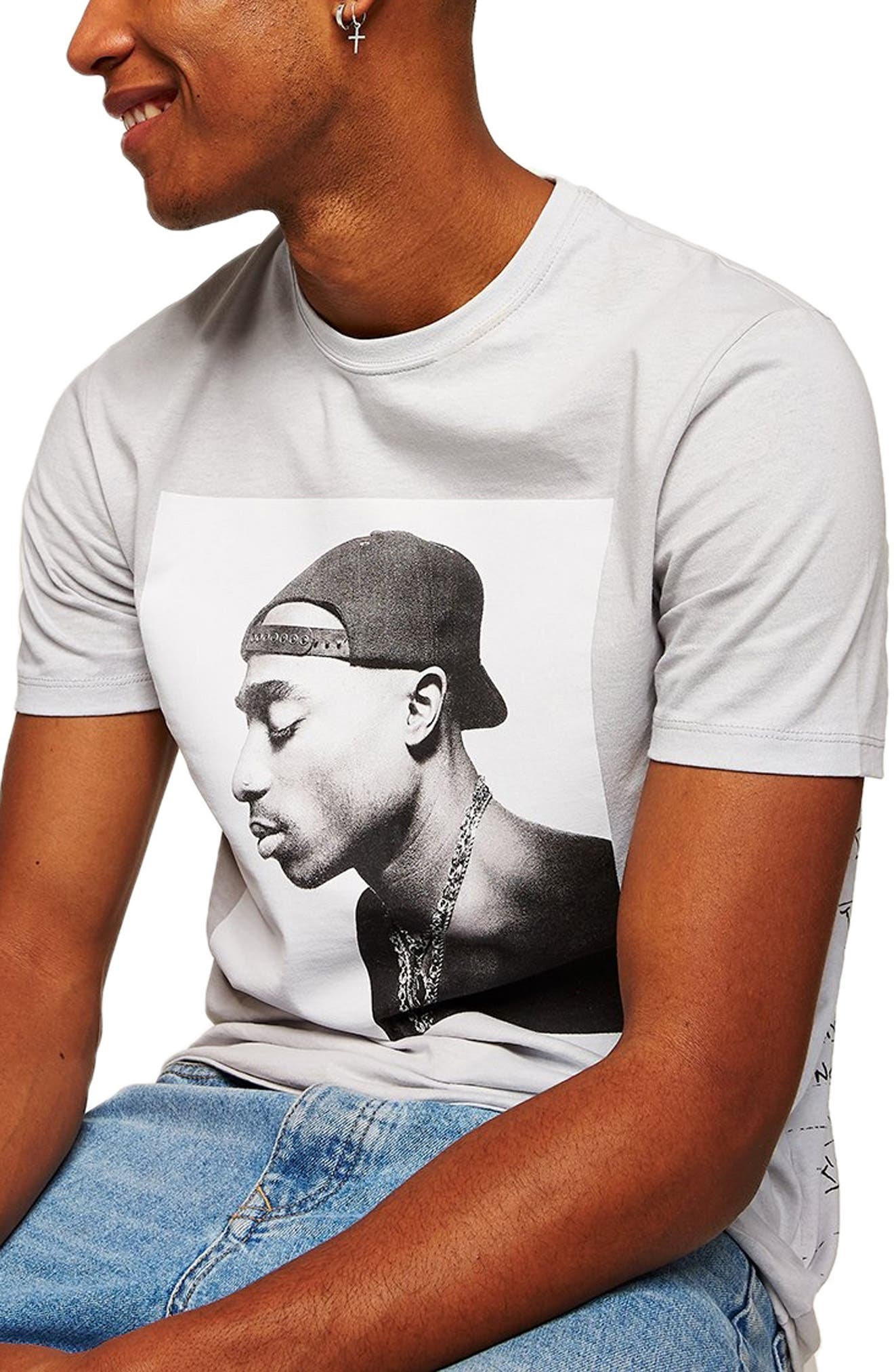 tupac t shirt topman