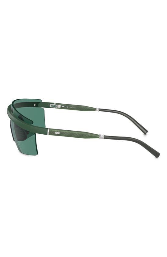 Shop Oliver Peoples Roger Federer 135mm Shield Sunglasses In Matte Green