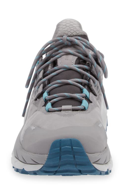 Hoka Kaha 2 Gtx Gore-tex® Waterproof Trail Running Shoe In Sharkskin/blue Coral