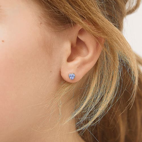 Shop In Season Jewelry Cubic Zirconia Birthstone Heart Earrings In June
