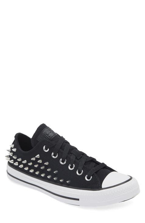 Converse ox shop studded trainers