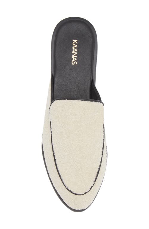 Shop Kaanas Rex Mule In White/black