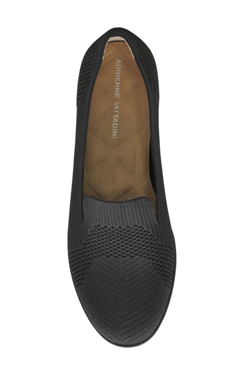 Shop Adrienne Vittadini Louie Knit Loafer In Black Knit