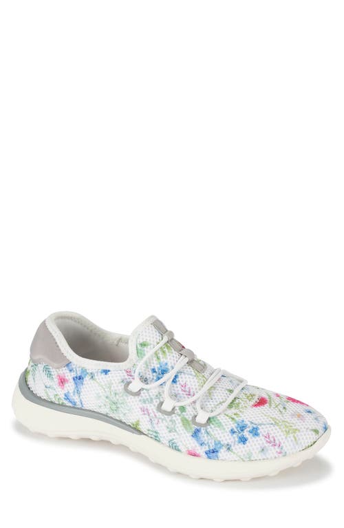 Shop Baretraps Graciela Sneaker In White/multi Flower Print