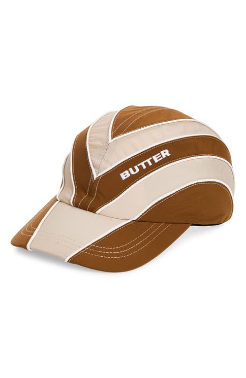 Butter Goods Diamond 6-Panel Baseball Cap in Chocolate /Tan 