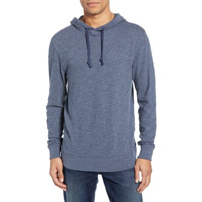 Faherty Slub Cotton Hoodie, Blue