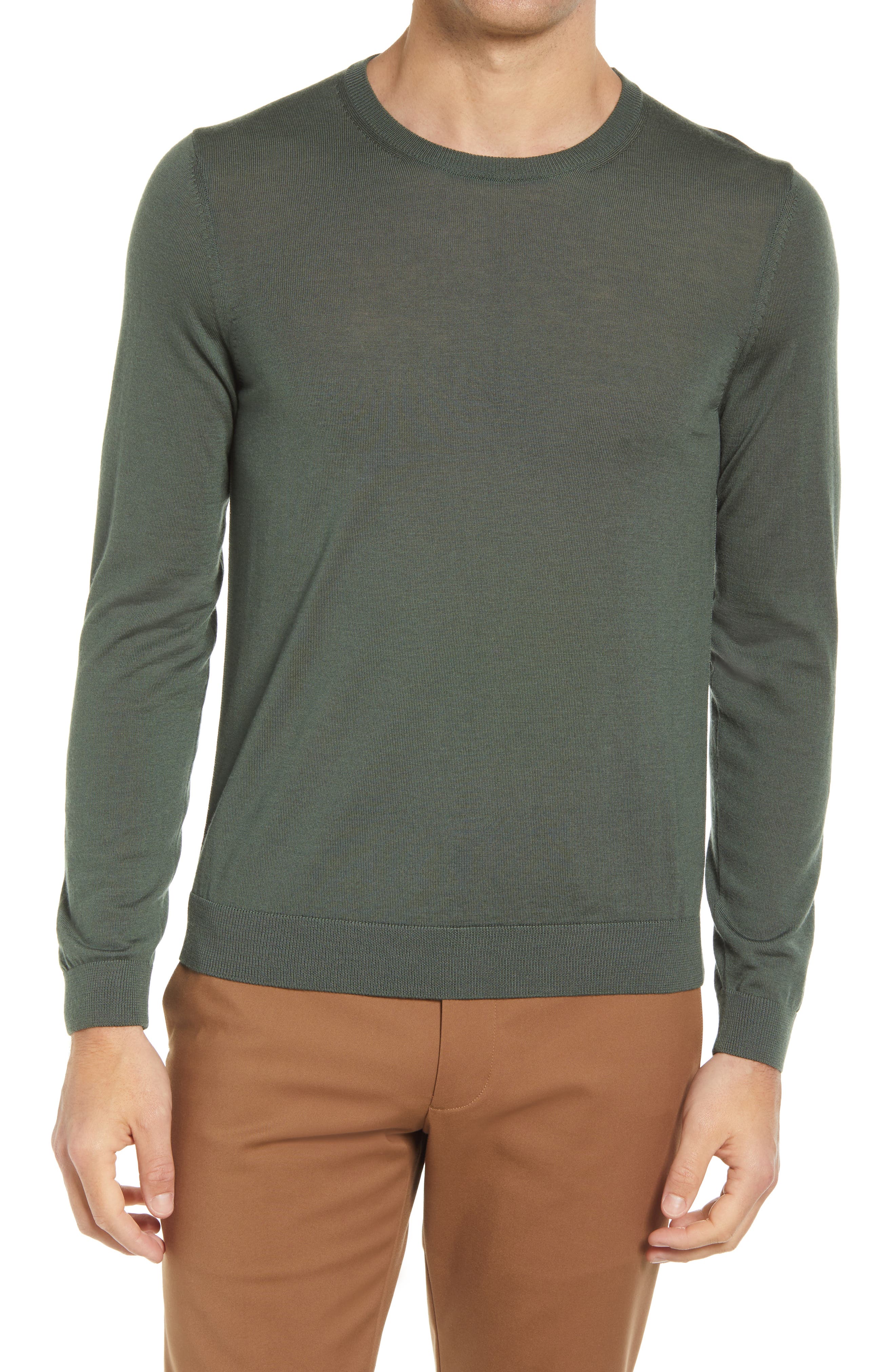 boss v neck sweater