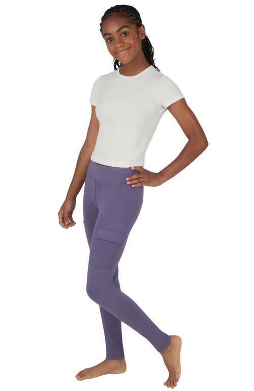 90 Degree By Reflex Kids' 2-pack Cargo Pocket Leggings In Cadet/night Owl