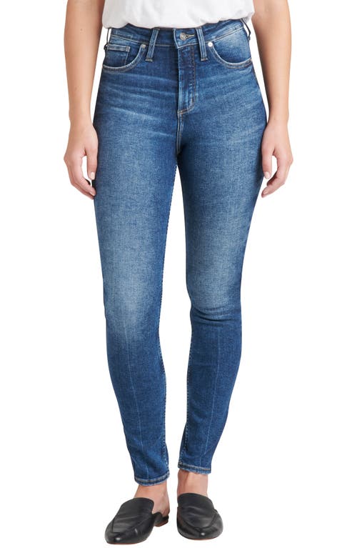 Silver Jeans Co. Infinite Fit High Waist Skinny Indigo at Nordstrom