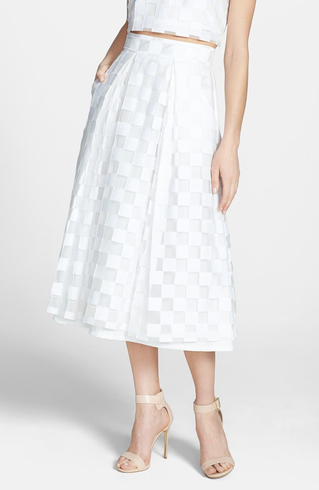 Milly Pocket Midi Skirt Nordstrom