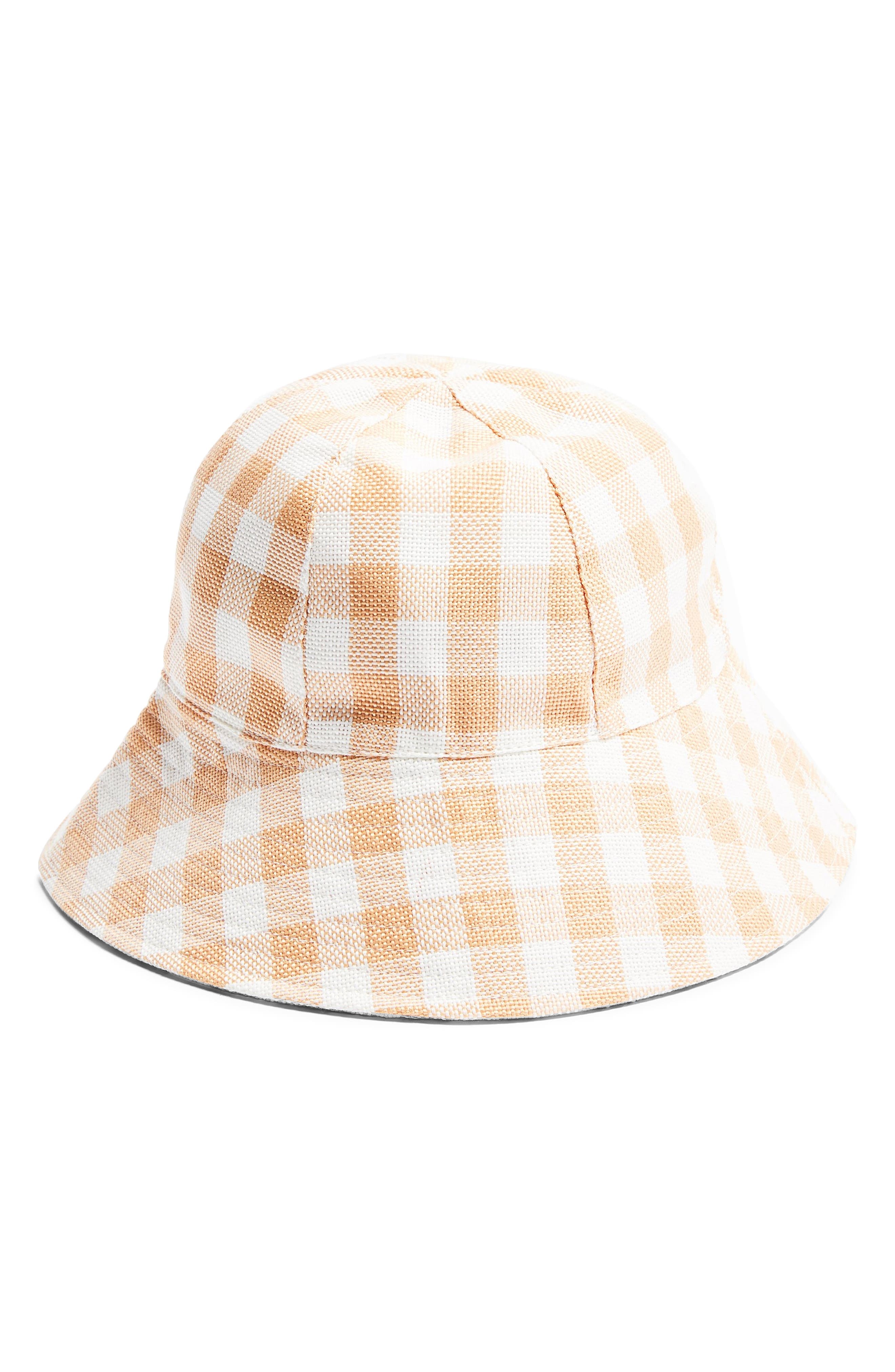 gingham bucket hat