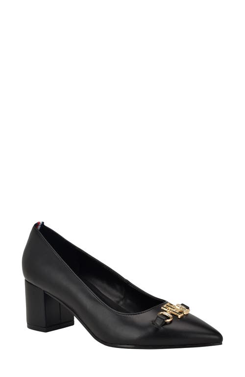 Tommy Hilfiger Nanya Pointed Toe Pump in Black 