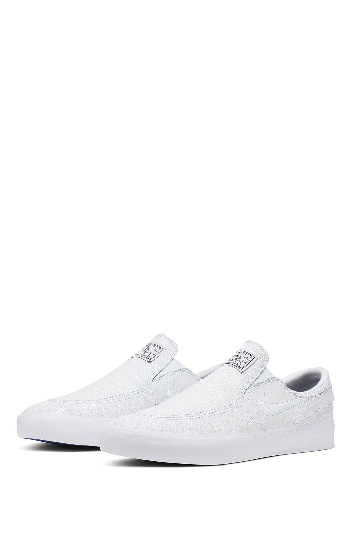 nike sb zoom stefan janoski slip rm premium white shoes