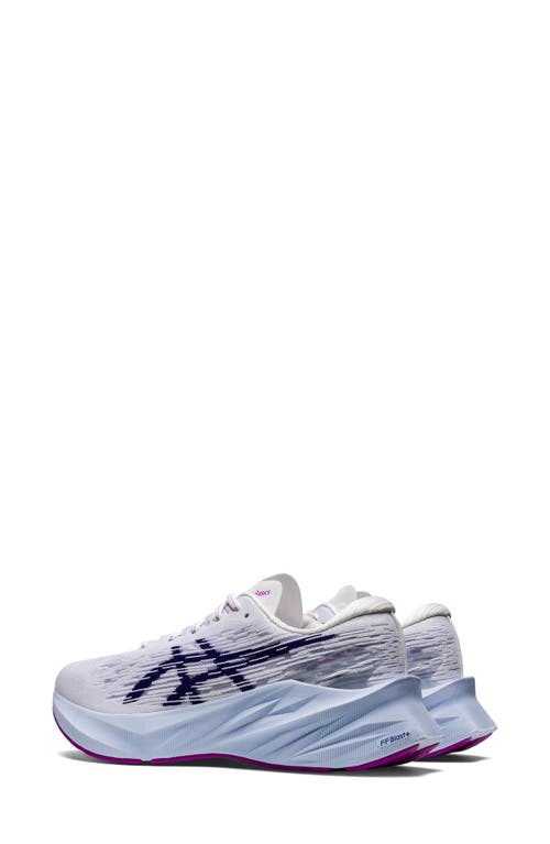 Asics ® Novablast 3 Running Shoe In White/dive Blue