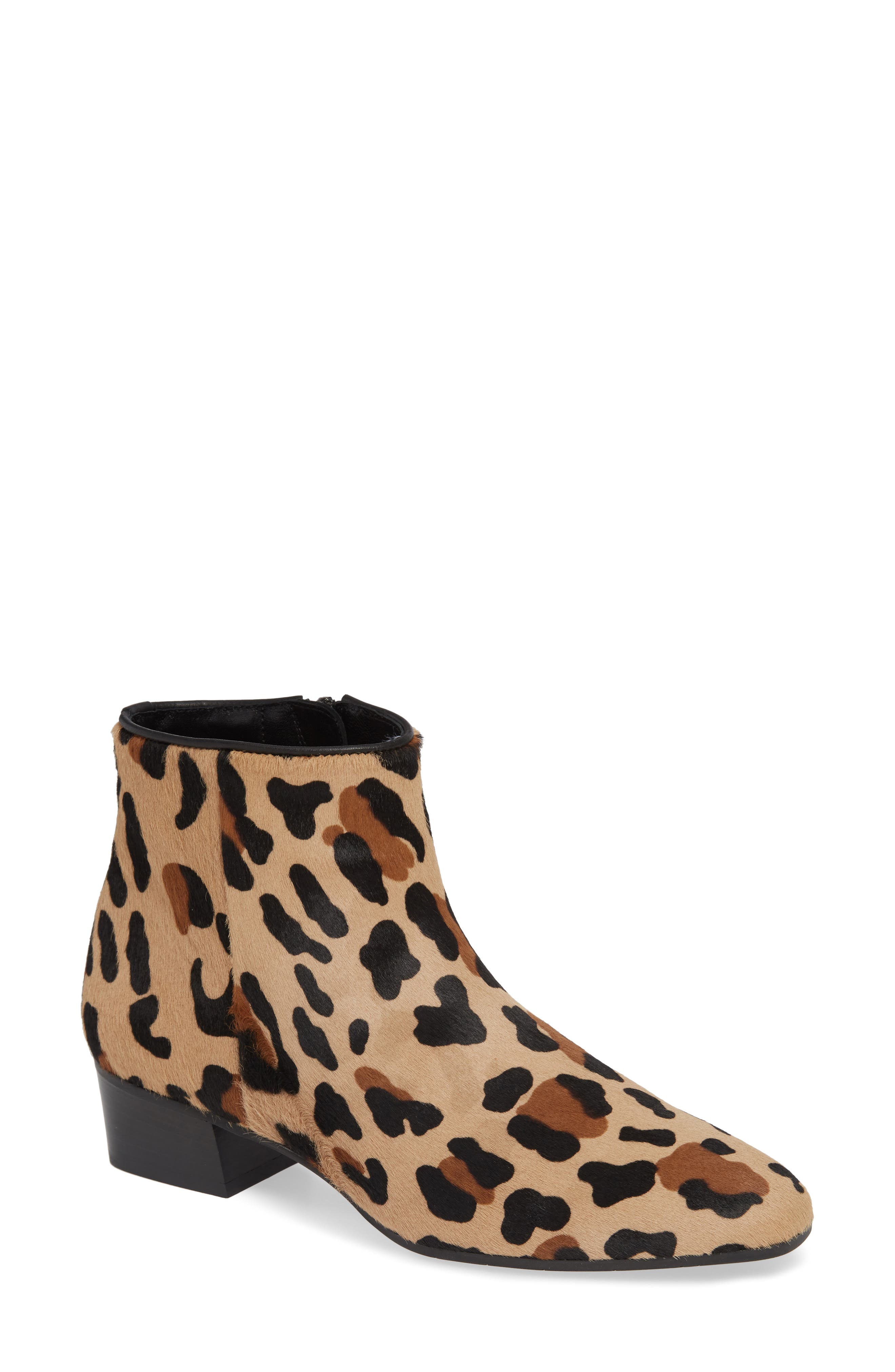 Aquatalia Fuoco Water Resistant Genuine Calf Hair Bootie, Brown