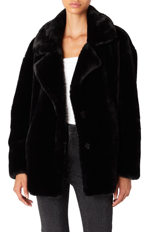 Blanknyc Faux Fur Coat In Black