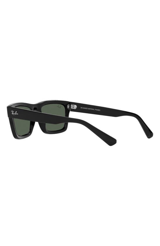 Shop Ray Ban Ray-ban Warren 57mm Rectangular Sunglasses In Black