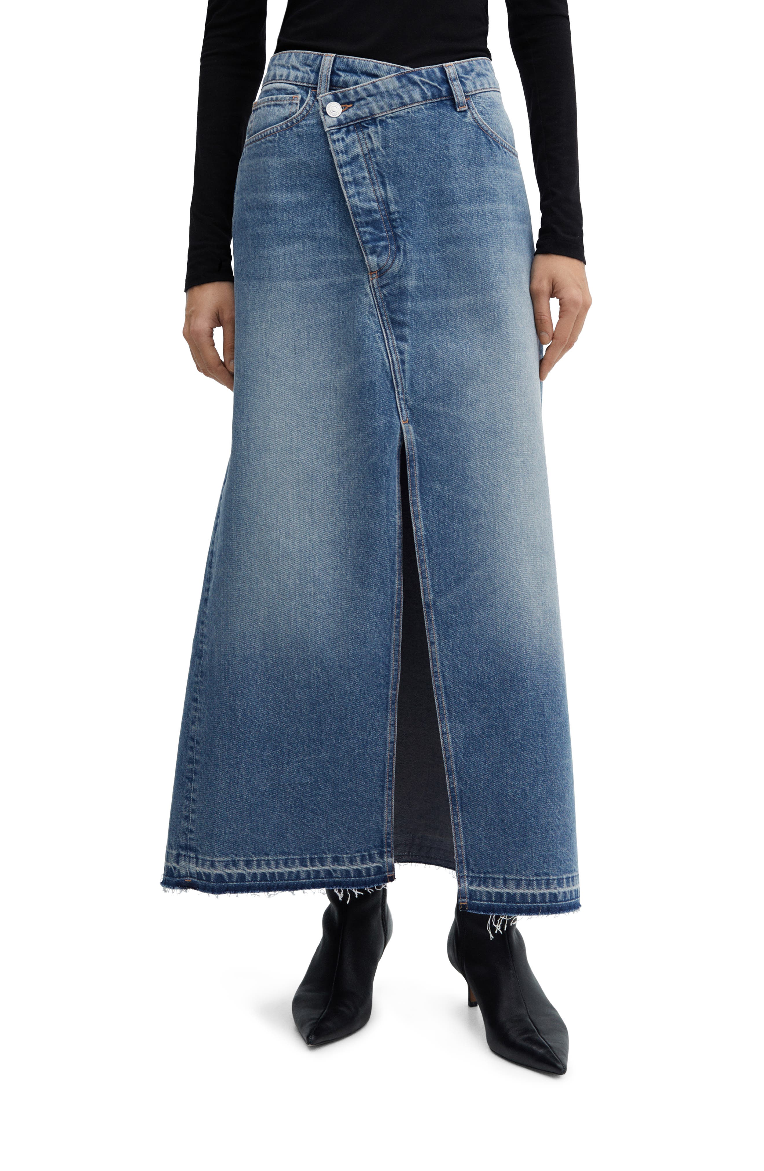 Women's MANGO Jean u0026 Denim Skirts | Nordstrom