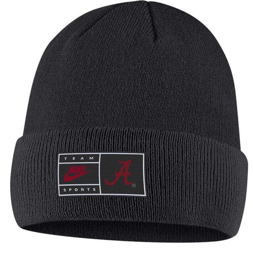 Men's Nike Black Alabama Crimson Tide Utility Cuffed Knit Hat