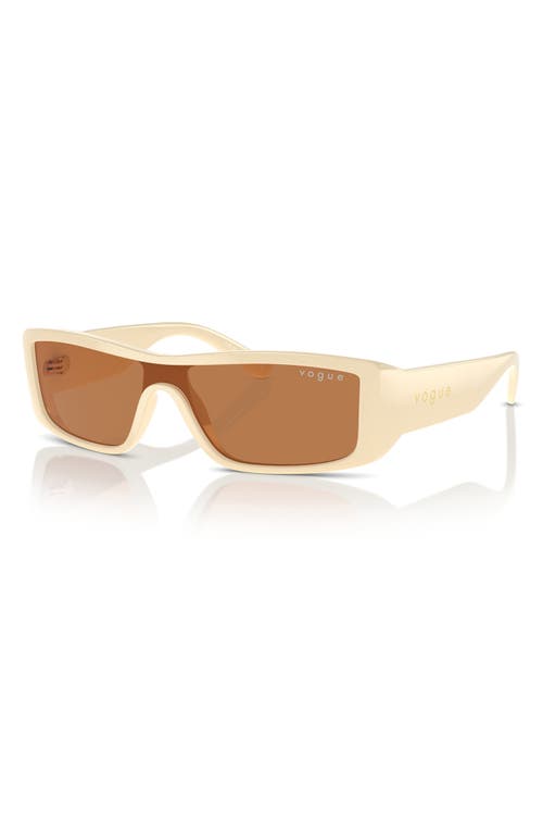 Shop Vogue 22mm Rectangular Sunglasses In Milk