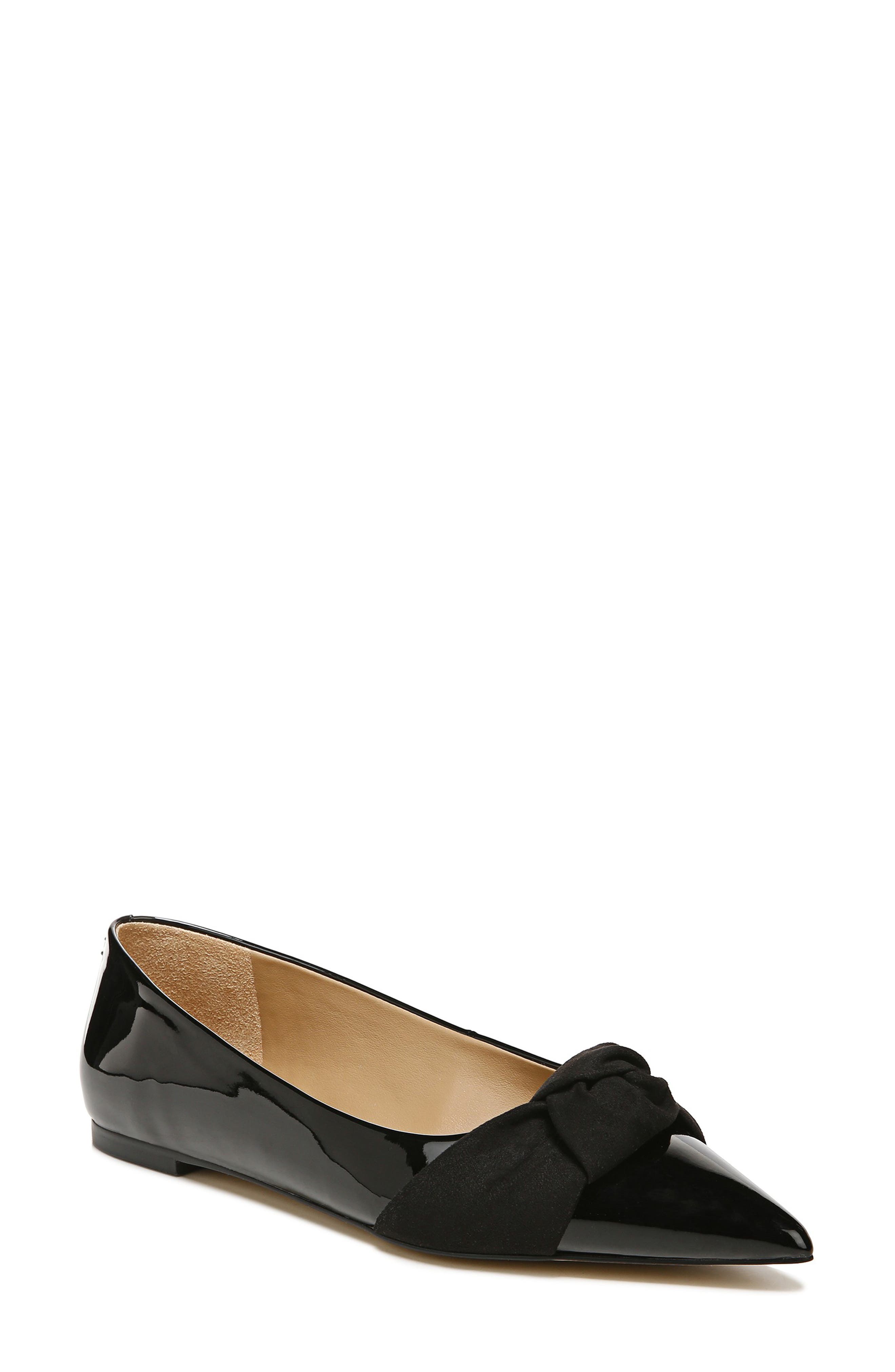 patent leather black ballet flats