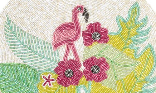 Tiramisu Botanica Beaded Placemat In Multi