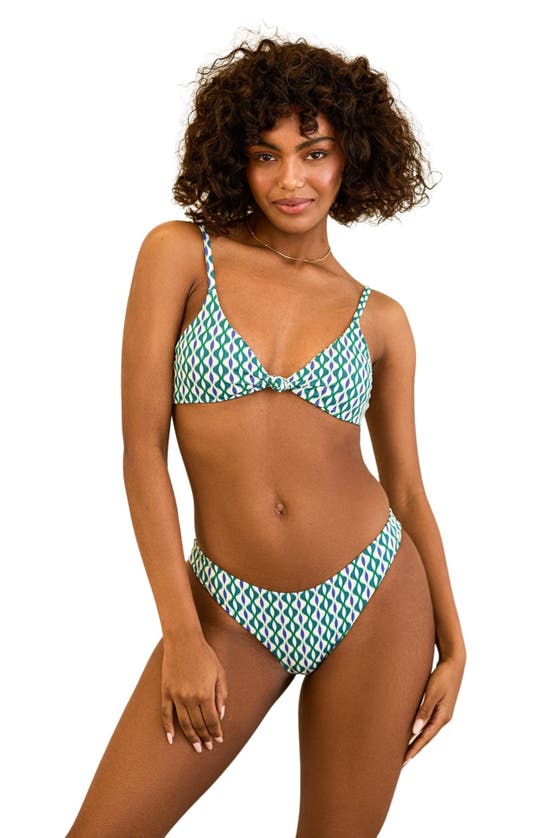Dippin Daisys Nocturnal Cheeky Bikini Bottom In Blue Jean