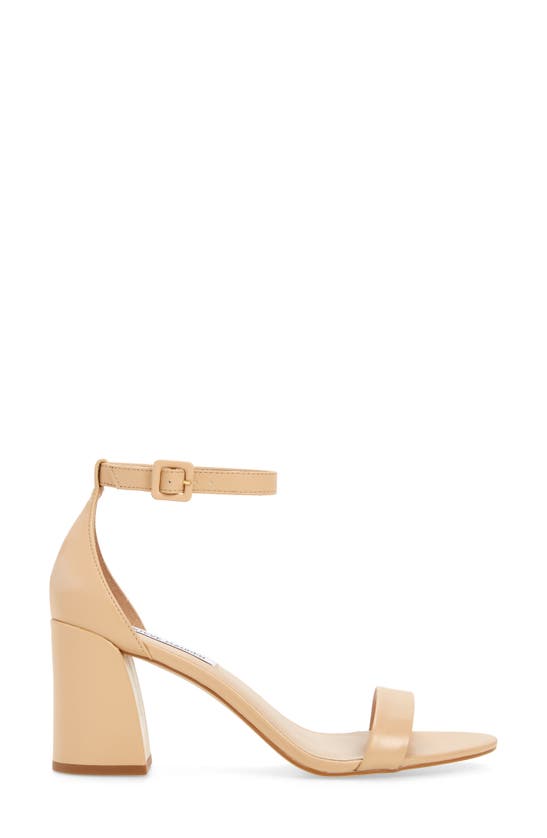 Shop Steve Madden Matty Ankle Strap Sandal In Cream Leather