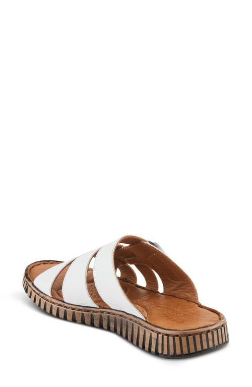 Shop Spring Step Olly Slide Sandal In White