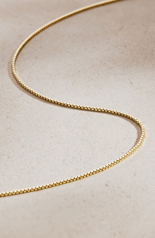 Shop Ana Luisa Box Chain Necklace In Gold