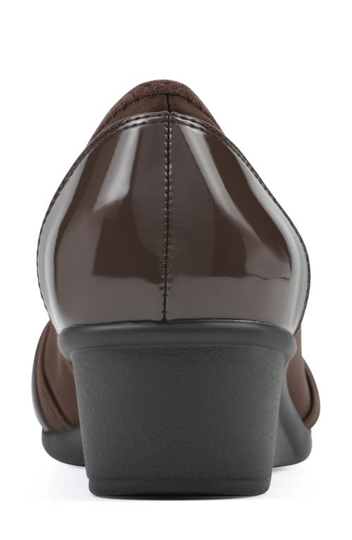 Cliffs By White Mountain Bowie Wedge Pump In Brown Nylon