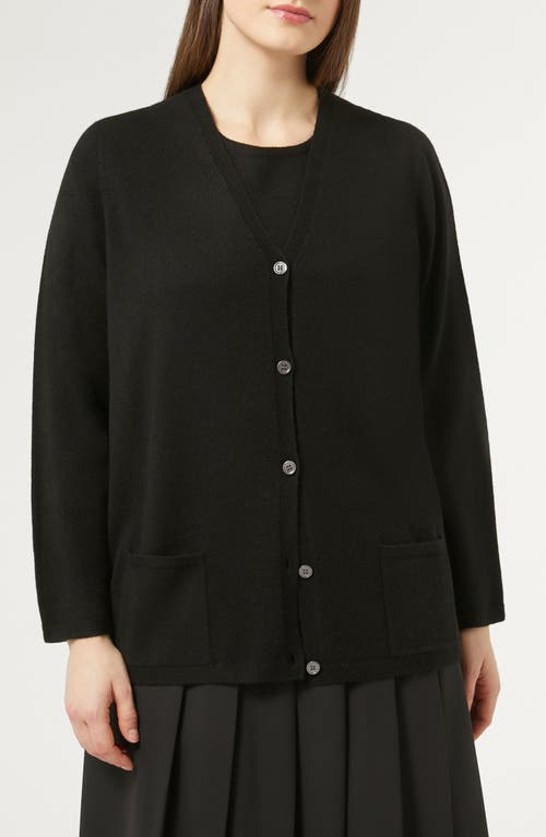 Shop Marina Rinaldi Colonia Cashmere Cardigan In Black