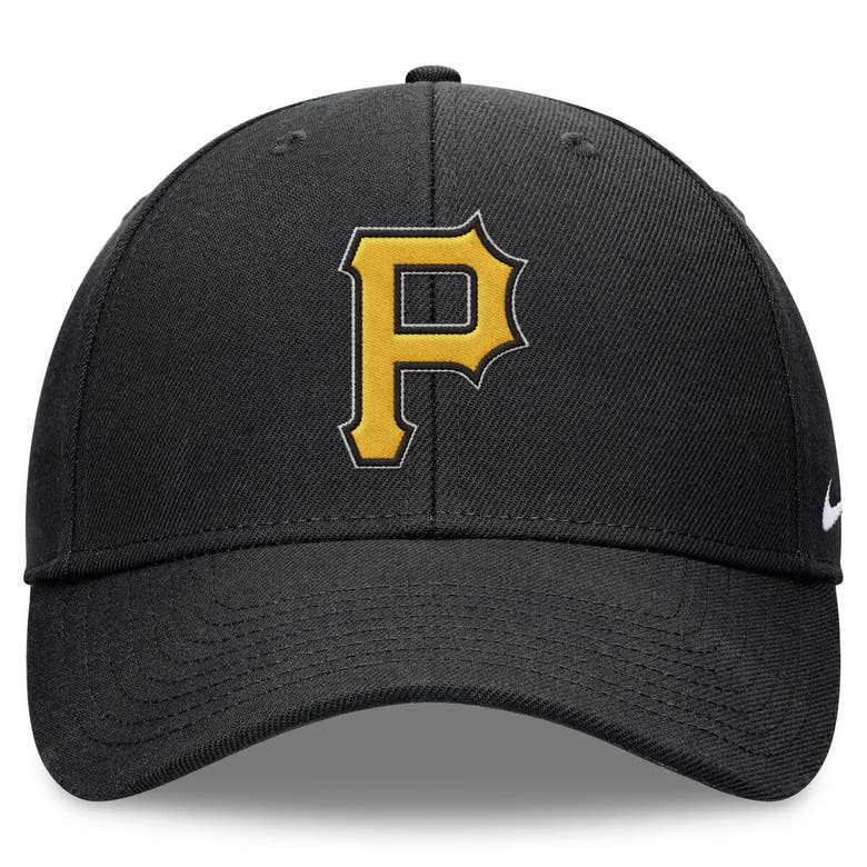 Shop Nike Black Pittsburgh Pirates Evergreen Club Performance Adjustable Hat