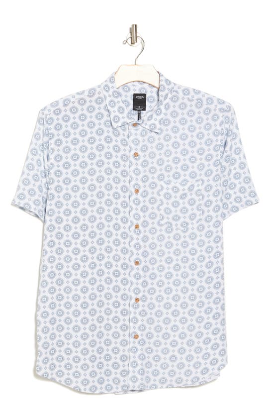 Shop Union Venice Short Sleeve Print Relaxed Fit Shirt In Hamptons