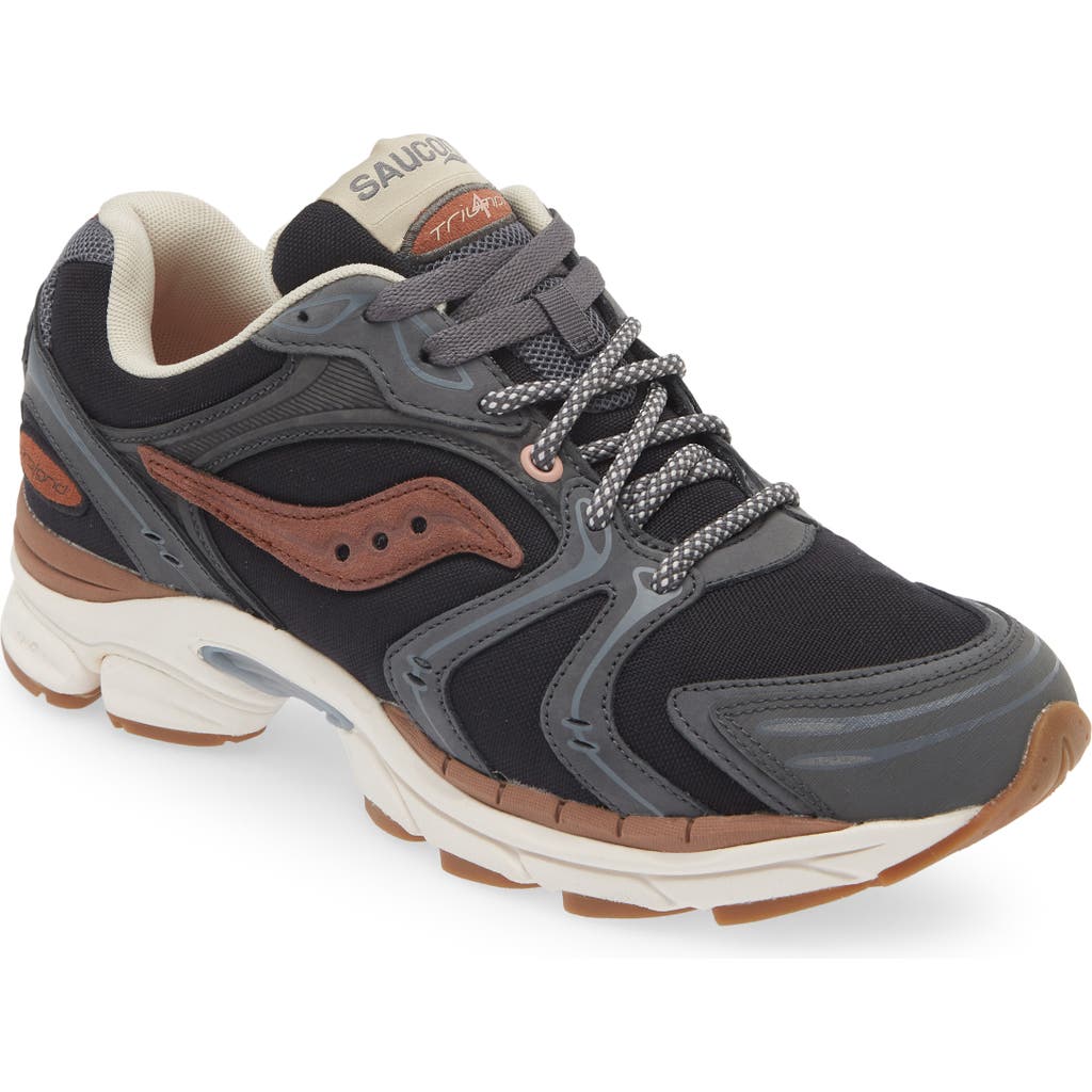 Saucony Progrid Triumph 4 Sneaker In Grey/brown