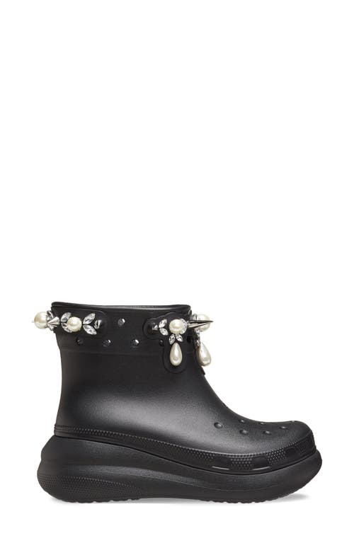 Shop Crocs X Simone Rocha Crush Platform Boot In Black