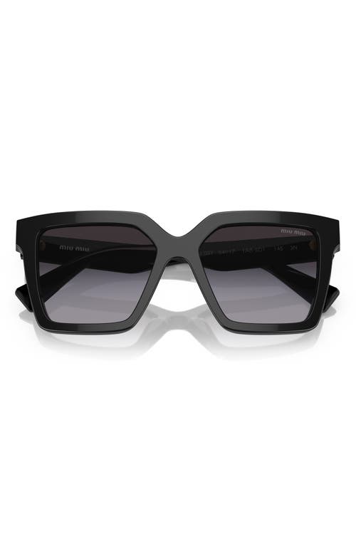 Shop Miu Miu 54mm Gradient Square Sunglasses In Black