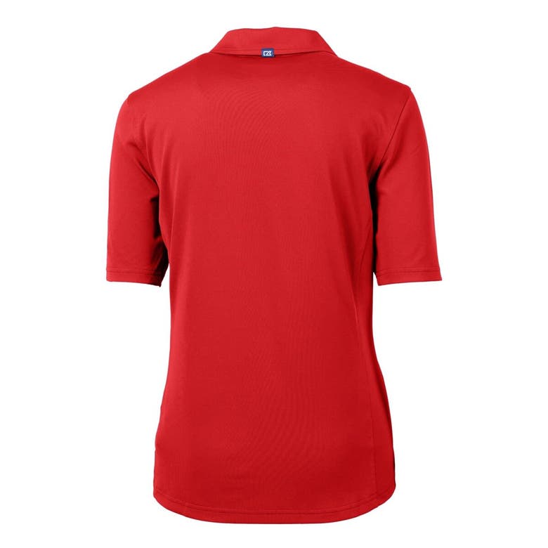 Shop Cutter & Buck Red Chicago Cubs Drytec Virtue Eco Pique Recycled Polo
